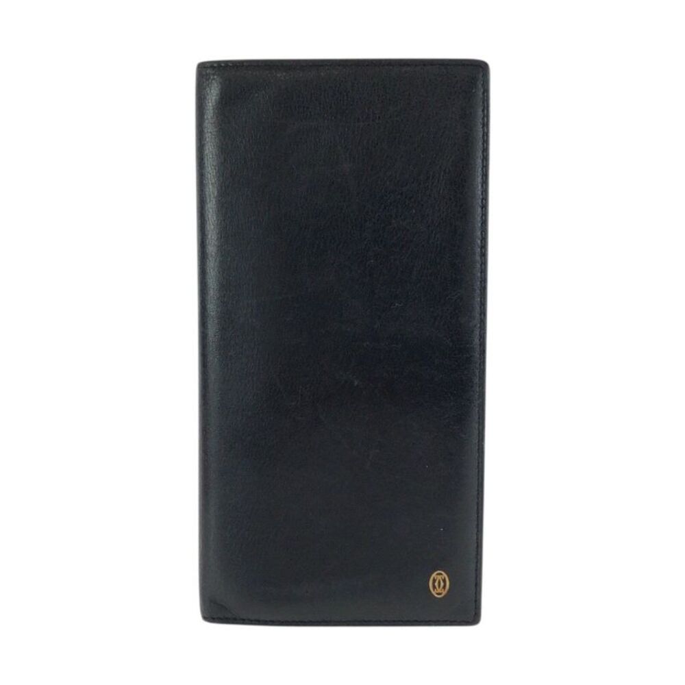 Cartier Pasha Black Leather Long Wallet